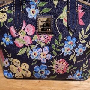 Dooney & Bourke Floral Print Women's Bag - Navy. This Is the mini satchel